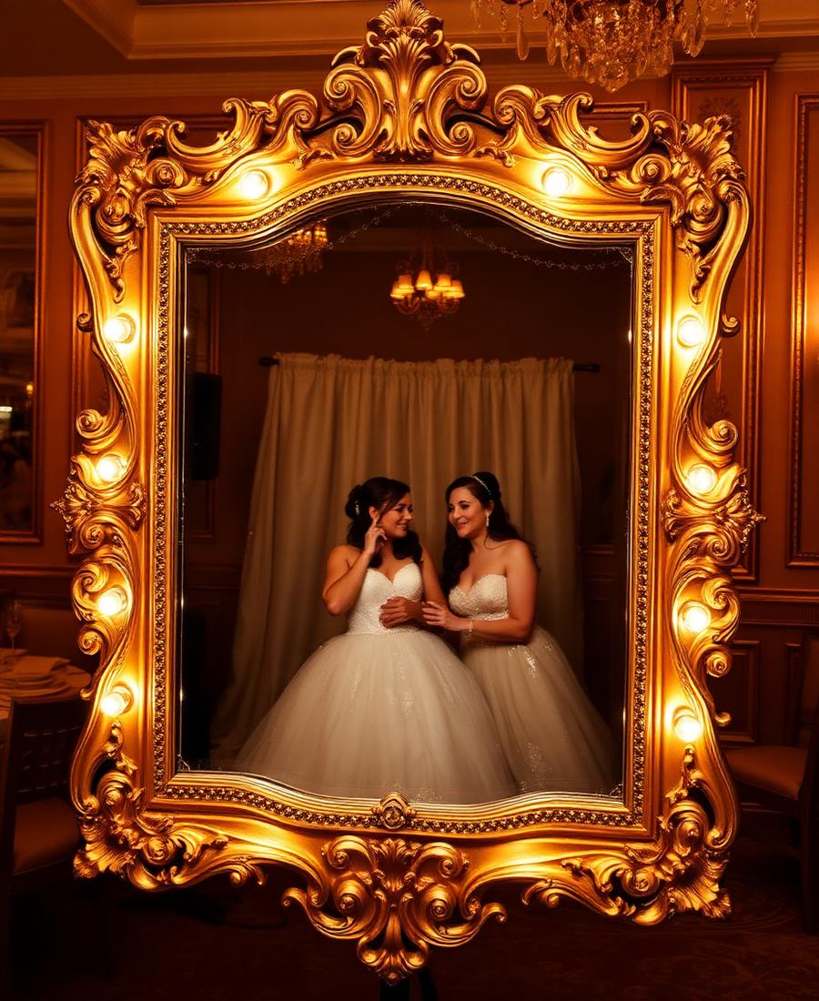 Espejo mágico en boda